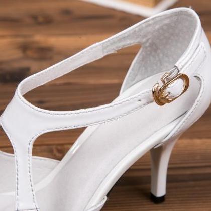 white heels for work
